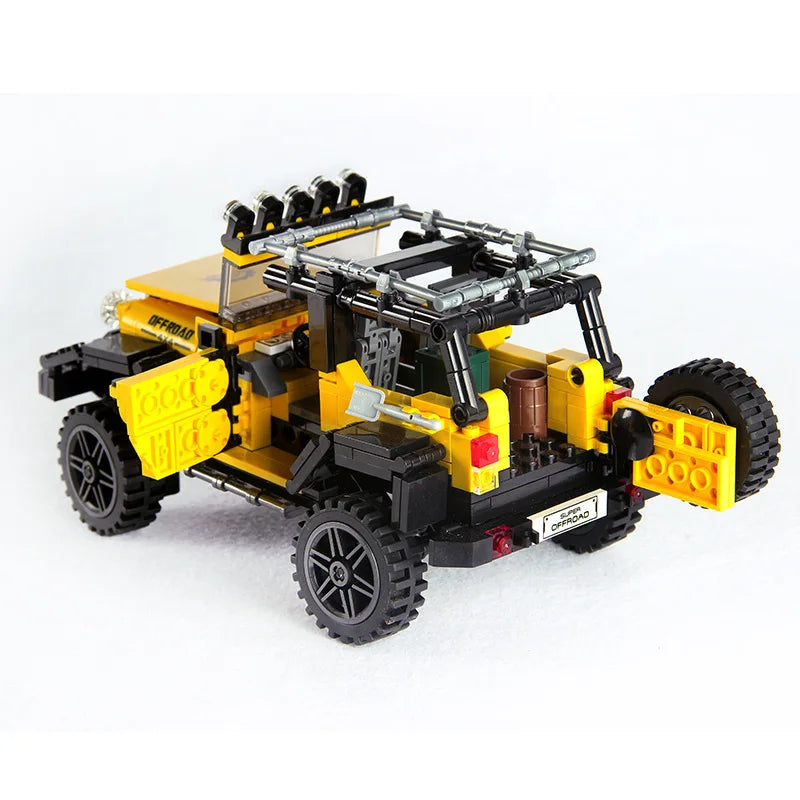 610pcs Offroad Adventure Set Building Blocks Car Series Bricks Toys For Kids Educational Kids Gifts Model Compatible Lego