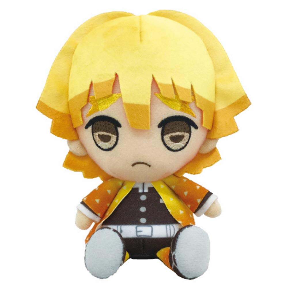Bandai Demon Slayer Zenitsu Chibi Plush | Official Demon Slayer Collectible