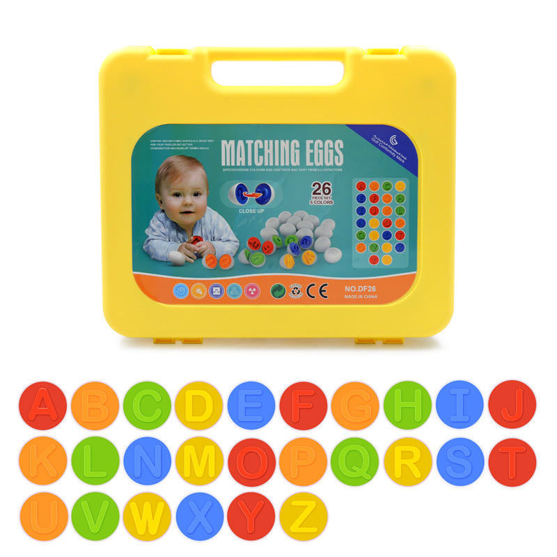 Matching Eggs Toddler Toys Educational Color & Recognition Skills Study Toys Learn Color & Shape Egg Set Age 2 Years
