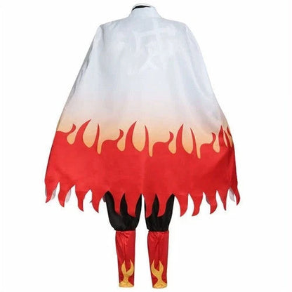 Anime Demon Slayer Kimetsu no Yaiba Rengoku Kyoujurou Cosplay Costume Wig Outfit