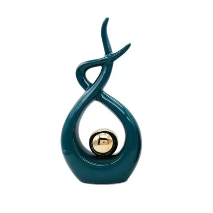 Modern Ceramic Feng Shui Wealth Ornaments - Prosperity Home Décor for Living Room, Home, Office
