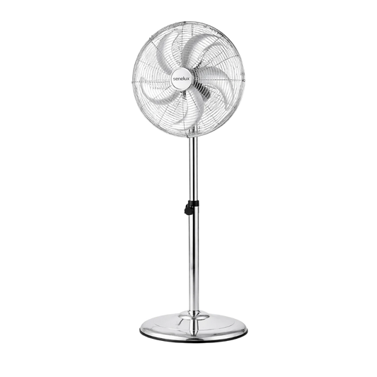 Senelux 16 Inch Metal Pedestal Fan