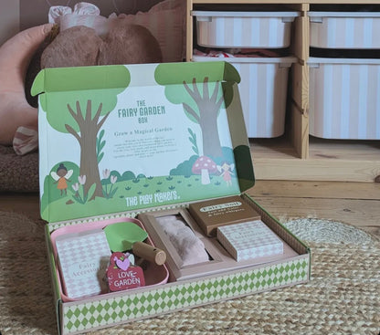 Fairy Gardening Kit for kids | Sensory Play set with Apron,Tray, Shovel, Fairies, Soil & Seeds | The Playmakers Co