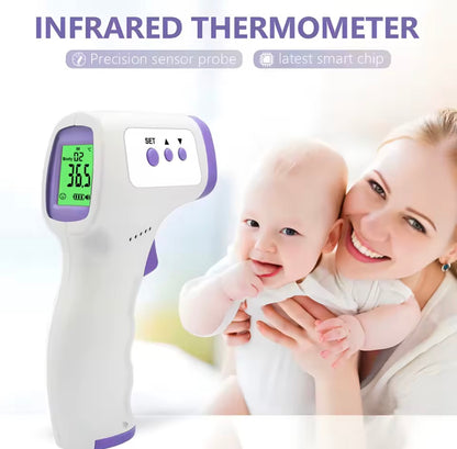 Digital Infrared Thermometer Forehead Body (Non-Contact) Thermometer And Portable Finger Pulse Oximeter Blood Oxygen