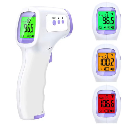 Digital Infrared Thermometer Forehead Body (Non-Contact) Thermometer And Portable Finger Pulse Oximeter Blood Oxygen