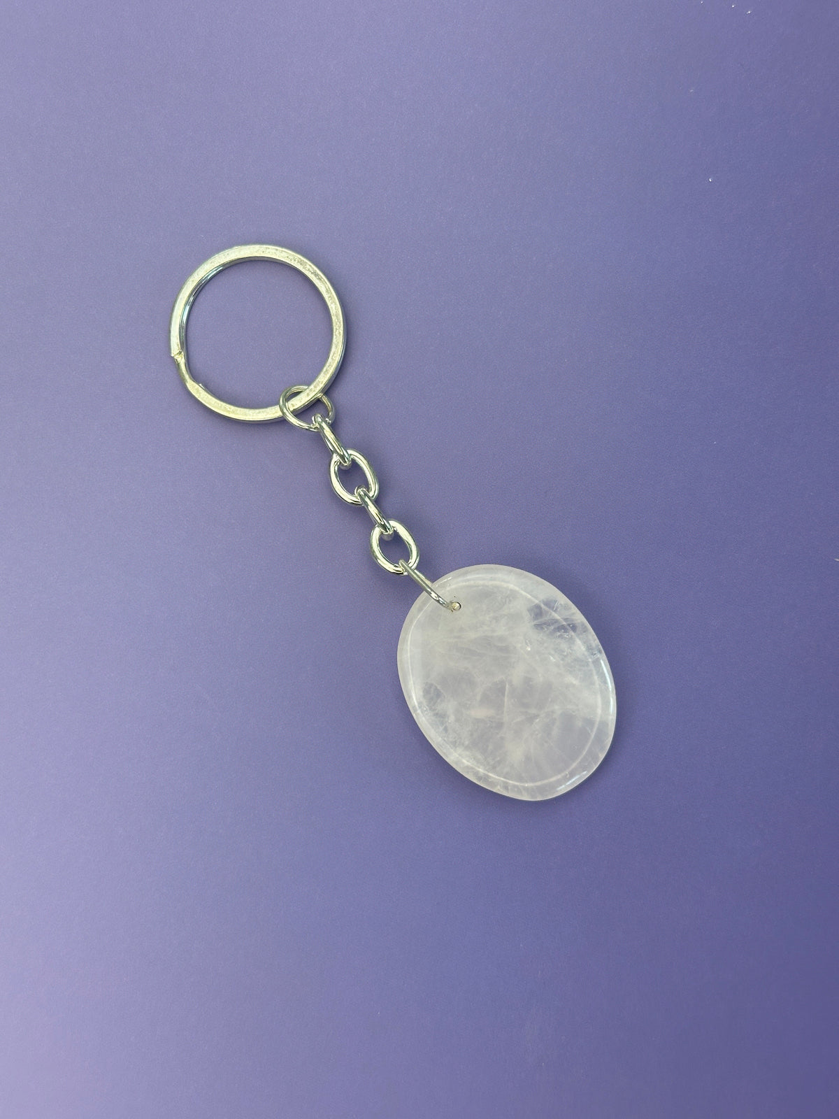 Rose quartz - Keyring - Smooth