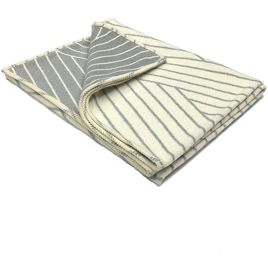 Atlanta blanket Grey Coastal Plains Cotton Single Size Bed Blanket( Throw)