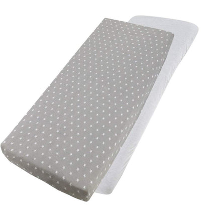 Crib Jersey Fitted Sheets 100% Cotton 40x90cm - Pack Of 4 - Fits All Models