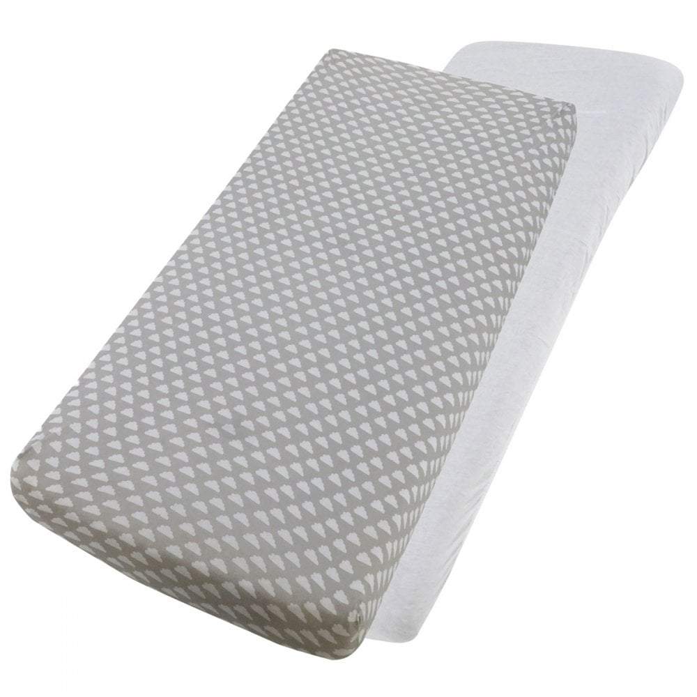 Crib Jersey Fitted Sheets 100% Cotton 40x90cm - Pack Of 4 - Fits All Models