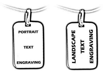 Personalised Gold Dog Tag Necklace – Photo & Text Engraved Pendant for Men