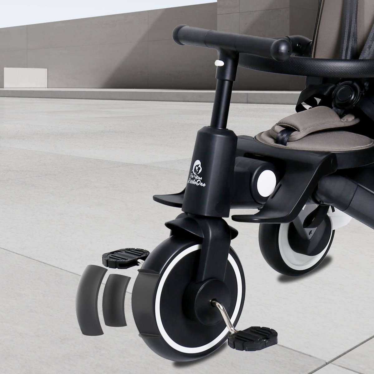 Foryourlittleone Xplor Plus 6 in 1 Foldable Trike - Pastel Pink (10m-4y)