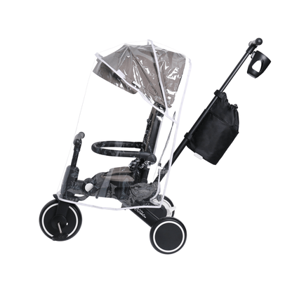 Foryourlittleone Xplor Ultimate 6 in 1 Foldable Trike - Jet Black (10m-4y)
