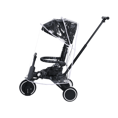 Foryourlittleone Xplor Ultimate 6 in 1 Foldable Trike - Jet Black (10m-4y)