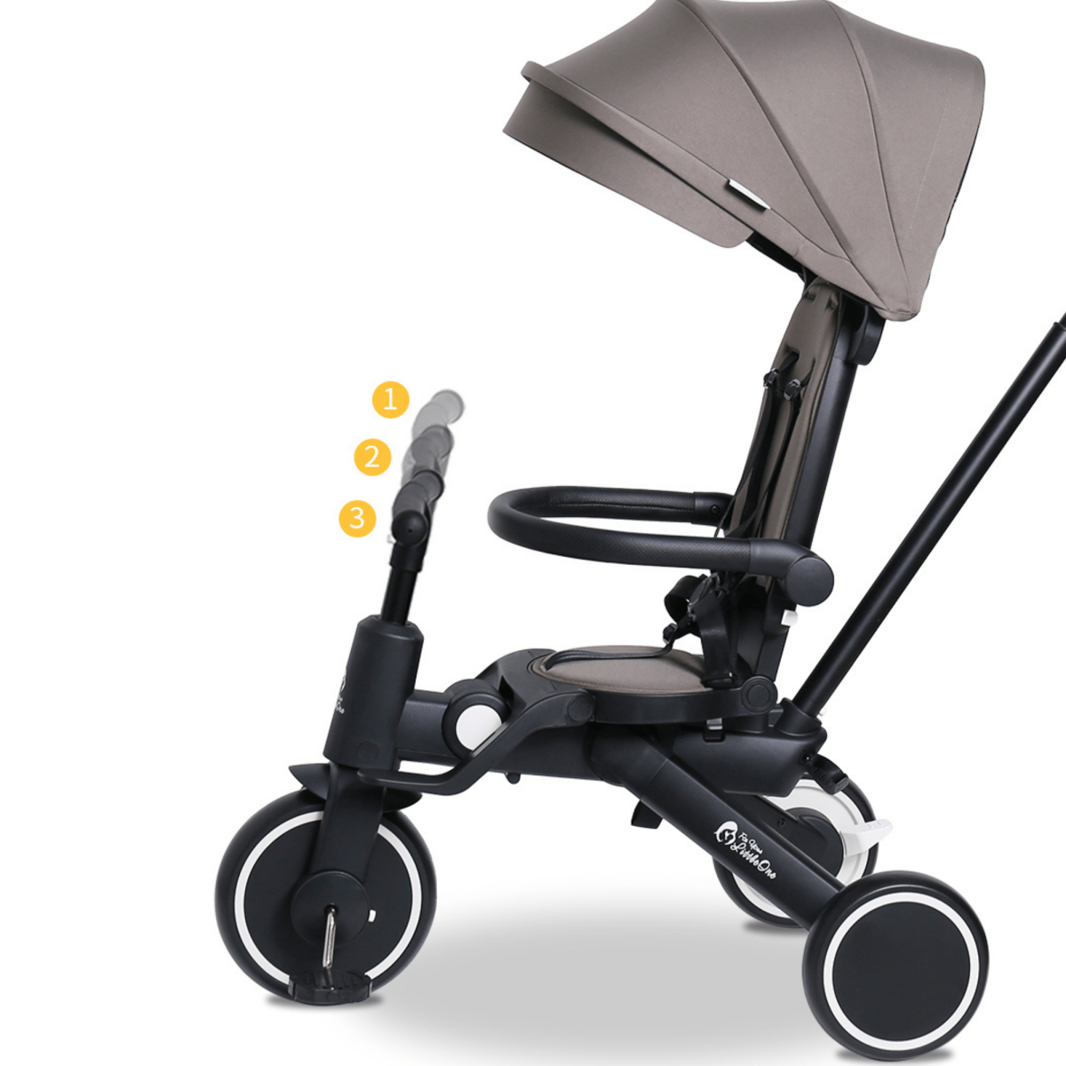 Foryourlittleone Xplor Plus 6 in 1 Foldable Trike - Pastel Pink (10m-4y)