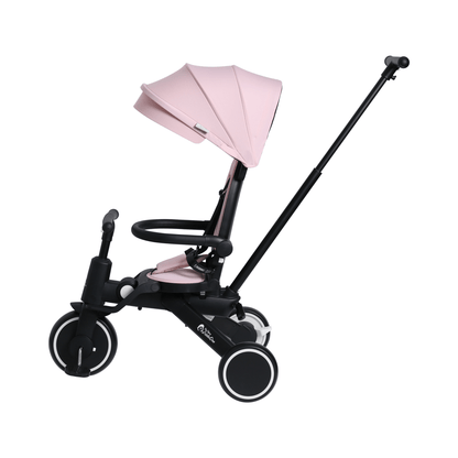 Foryourlittleone Xplor Plus 6 in 1 Foldable Trike - Pastel Pink (10m-4y)