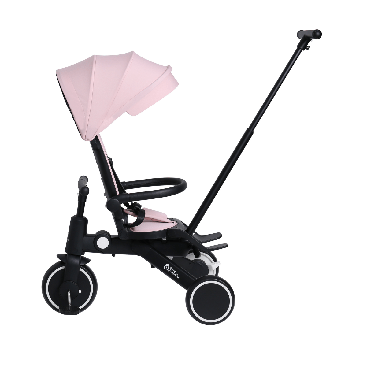Foryourlittleone Xplor Plus 6 in 1 Foldable Trike - Pastel Pink (10m-4y)