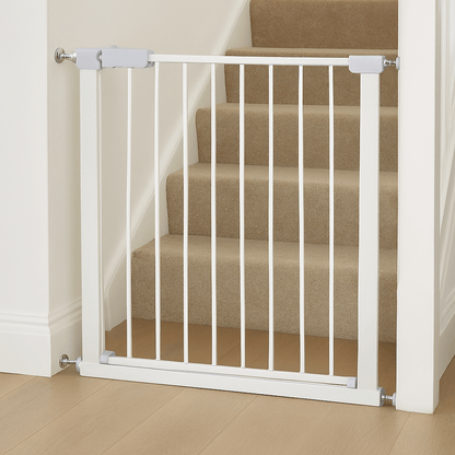 FYLO Baby Safety Stair Gate Pressure Fit Extra Wide - White