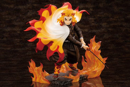 Kotobukiya PP927 Demon Slayer ARTFX J Kyojuro Rengoku Figure – Official Licensed, Base Stand Included