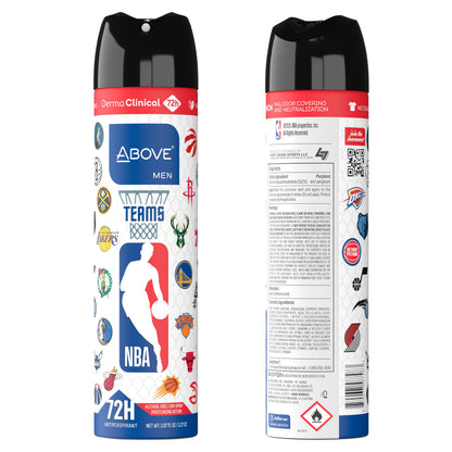Chicago Bulls Deodorant Gift Set | NBA 4-Scent Antiperspirant Bundle (72h Protection)