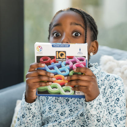 SmartGames IQ Noodles: Travel Logic Puzzle for Ages 7-Adult | 120 Challenges