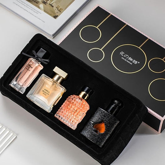 Women's Perfume Set – 4 Floral & Fruity Fragrances in Gift Box (105 ml total)